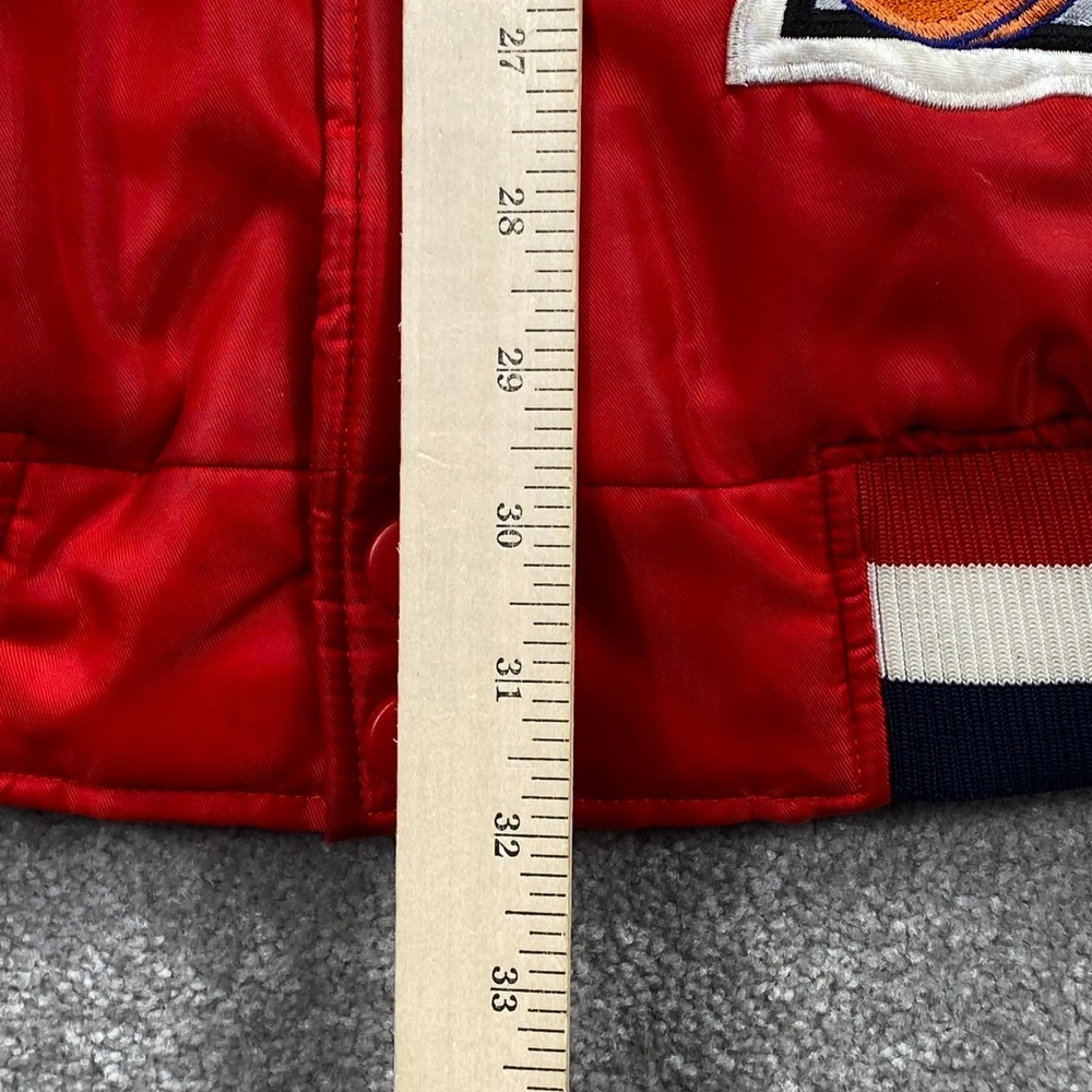 VTG 2003 NBA Basketball All Star Red Bomber Jacket 2XL Patches Los Angeles Miami - Picture 7 of 9